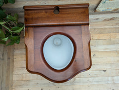 Antique Wooden High Level Throne Toilet Seat (7)