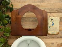 Antique Wooden High Level Throne Toilet Seat (7)