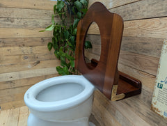 Antique Wooden High Level Throne Toilet Seat (7)