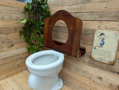 Antique Wooden High Level Throne Toilet Seat (7)