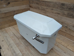 Vintage Semi-High Level Ceramic Toilet Cistern - Royal Doulton