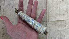 Antique Blue & White Ceramic High Level Toilet Cistern Pull