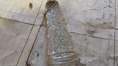 Ornate Antique Cut Glass High Level Toilet Cistern Pull (3)