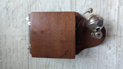 Unusual Wood & Brass Electric Sleigh Doorbell 6-9 volts