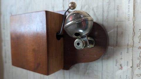 Unusual Wood & Brass Electric Sleigh Doorbell 6-9 volts