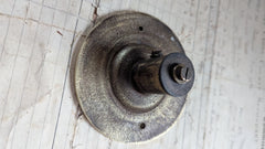 Antique Brass & China Electric Door Bell Push - 3.5"