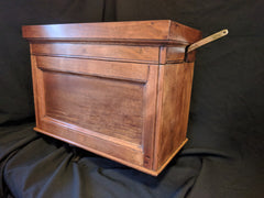 Vintage Restored High Level Toilet Cistern in Mahogany - with Lid