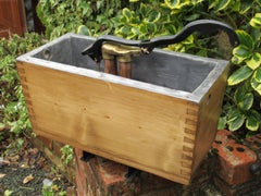 Restored Wooden High Level Toilet Cistern - "Plain" Antique Pine Finish
