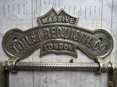 Brass Toilet Roll / Paper Holder 'Requisite' - London