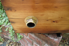 Restored Wooden Japkap High Level Toilet Cistern - "Plain"