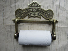 Solid Brass Toilet Roll / Paper Holder 'Requisite' - London