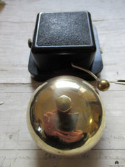 Small Vintage Bakelite & Brass Electric Doorbell - 24 volts