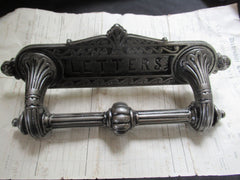 Antique Kenrick Cast Iron Letterbox + Handle