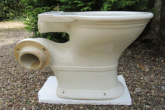 Antique 1800s High Level White Slip Earthenware Toilet - "The Kingston"