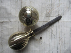 Antique Brass Beehive Door Knobs