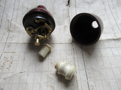 Vintage Mottled Bakelite Electric Servants Bell Push