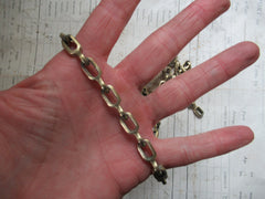 Antique High Level Toilet Cistern Pull and Brass Chain - Pull