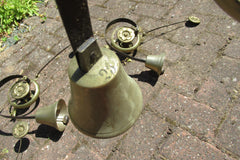 Vintage Servants / Butler Mechanical Brass Door Bell - 5 available
