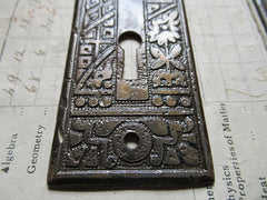Pair Ornate Eastlake Door Backplates / Finger plates Circa 1900
