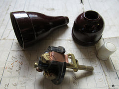 Vintage Bakelite Electric Servants Bell Push - Long
