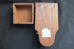 Restored Antique Wood & Brass Electric Doorbell - Brass Tacks 4-6v