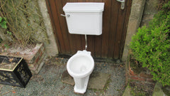 "Standard, Modernus" Vintage 1930/50s Art Deco High Level Toilet Set - Cistern & Pipe