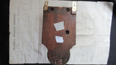 Restored Antique Wood & Brass Electric Door Bell - 6 Volts