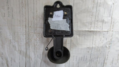 Very Small Art Deco Vintage Bakelite & Brass Electric Door Bell - 3-6v
