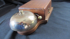 Very Large Restored Brass and Wood Electric Door Bell - 9-12 Volts