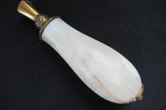 Large Vintage White Marble and Brass High Level Toilet Cistern / Light Pull