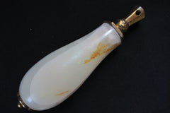 Large Vintage White Marble and Brass High Level Toilet Cistern / Light Pull