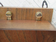 Restored Art Deco Wood & Brass Electric Conical Doorbell - 12 volts