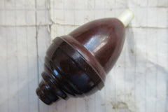 Vintage Mottled Bakelite Electric Servants Bell Push - Ribbed