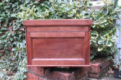 Vintage Restored High Level Toilet Cistern in Mahogany - with Lid