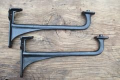 13 1/4" Dauntless Reclaimed & Restored Industrial Cast Iron Sink Brackets