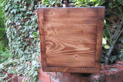 Restored Wooden, Brass & Copper High Level Toilet Cistern - "Plain" Japkap