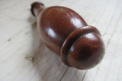 Ex-Large Antique Wood and Brass High Level Toilet Cistern Pull (17)