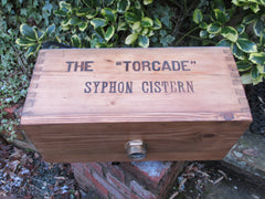 Restored Wooden High Level Toilet Syphon Cistern - "The Torcade"