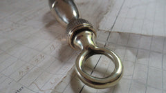 Vintage Brass High Level Toilet Cistern Chain Pull - Crosshatched