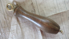 Antique Wood and Brass High Level Toilet Cistern Pull (21)
