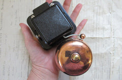 Small Vintage Bakelite & Copper Electric Doorbell - 110 - 240 volts