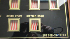 Antique Victorian 13 Room Butler's / Servant's Indicator Signal Box & Bell - Burton on Trent Staffordshire