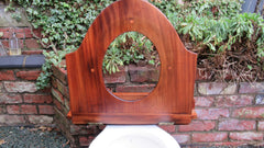 Antique Mahogany High Level Throne Toilet Seat - Ornate