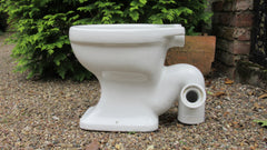 Vintage High Level Earthenware Toilet - 1944