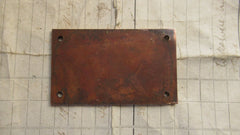 Antique Copper PULL Sign - High Level Toilet Cistern, Light, Bell
