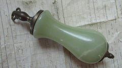 Vintage Green Marble and Brass High Level Toilet Cistern / Light Pull