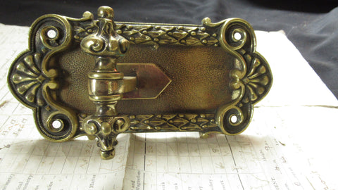 Ornate Scroll Brass Mechanical Door / Butler Bell Pull - Rococo