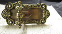 Ornate Scroll Brass Mechanical Door Bell Pull