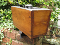 Restored Wooden High Level Toilet Cistern - "Japkap"