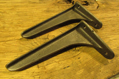 10" Reclaimed Industrial Cast Iron Shelf Brackets - Dauntless